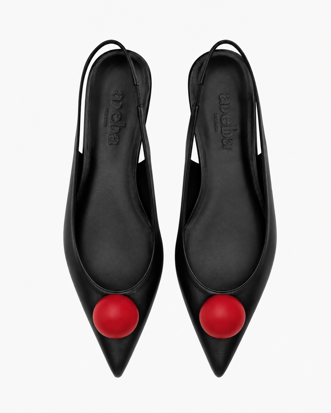 Zapatos Muse Matilda negros con broche rojo intercambiable