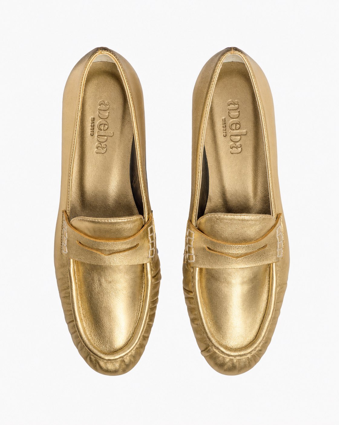 Mocasines Otto de charol dorado, Adeba Madrid