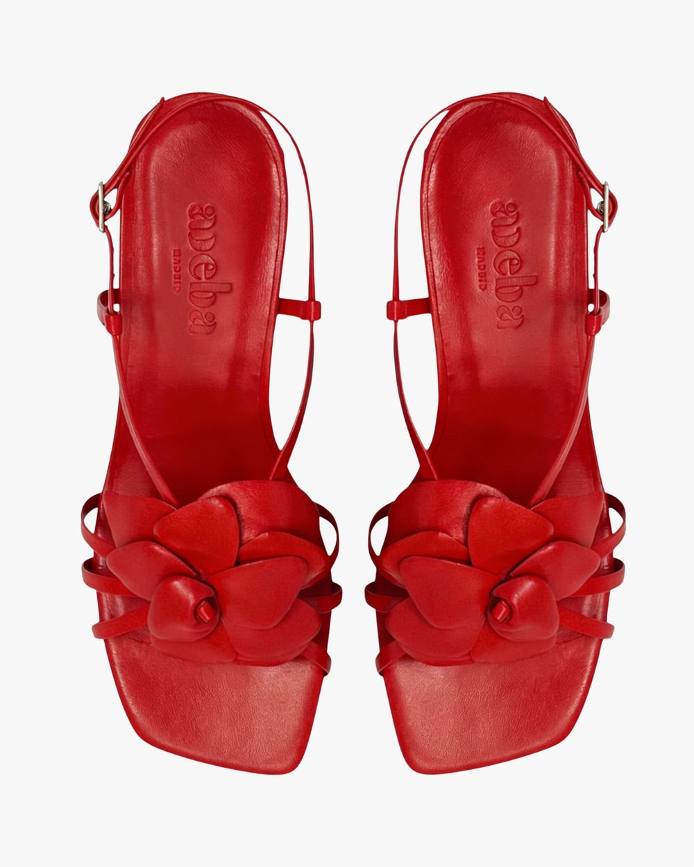 Sandalias Flor red