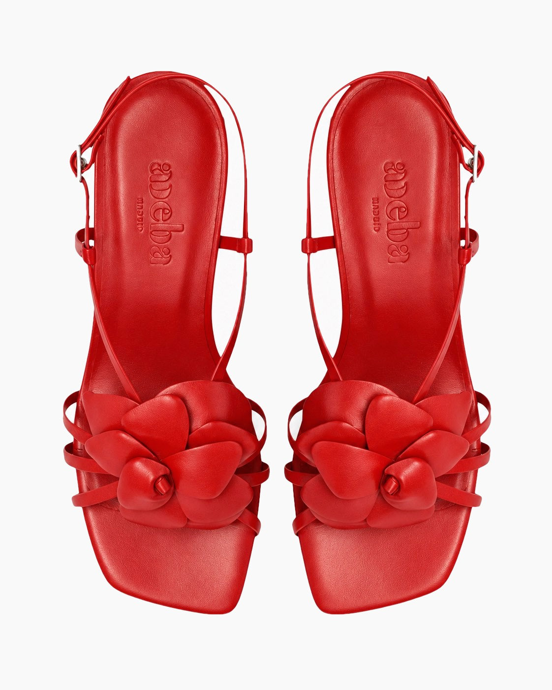 Sandalias Flor red