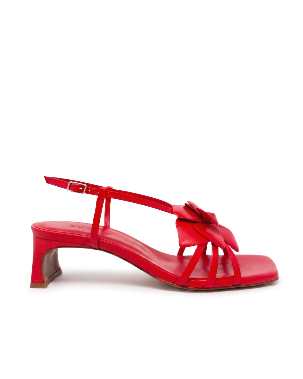 Sandalias Flor red