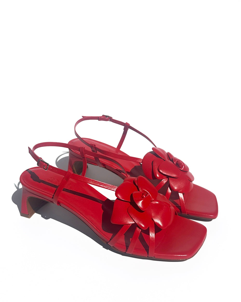 Sandalias Flor red