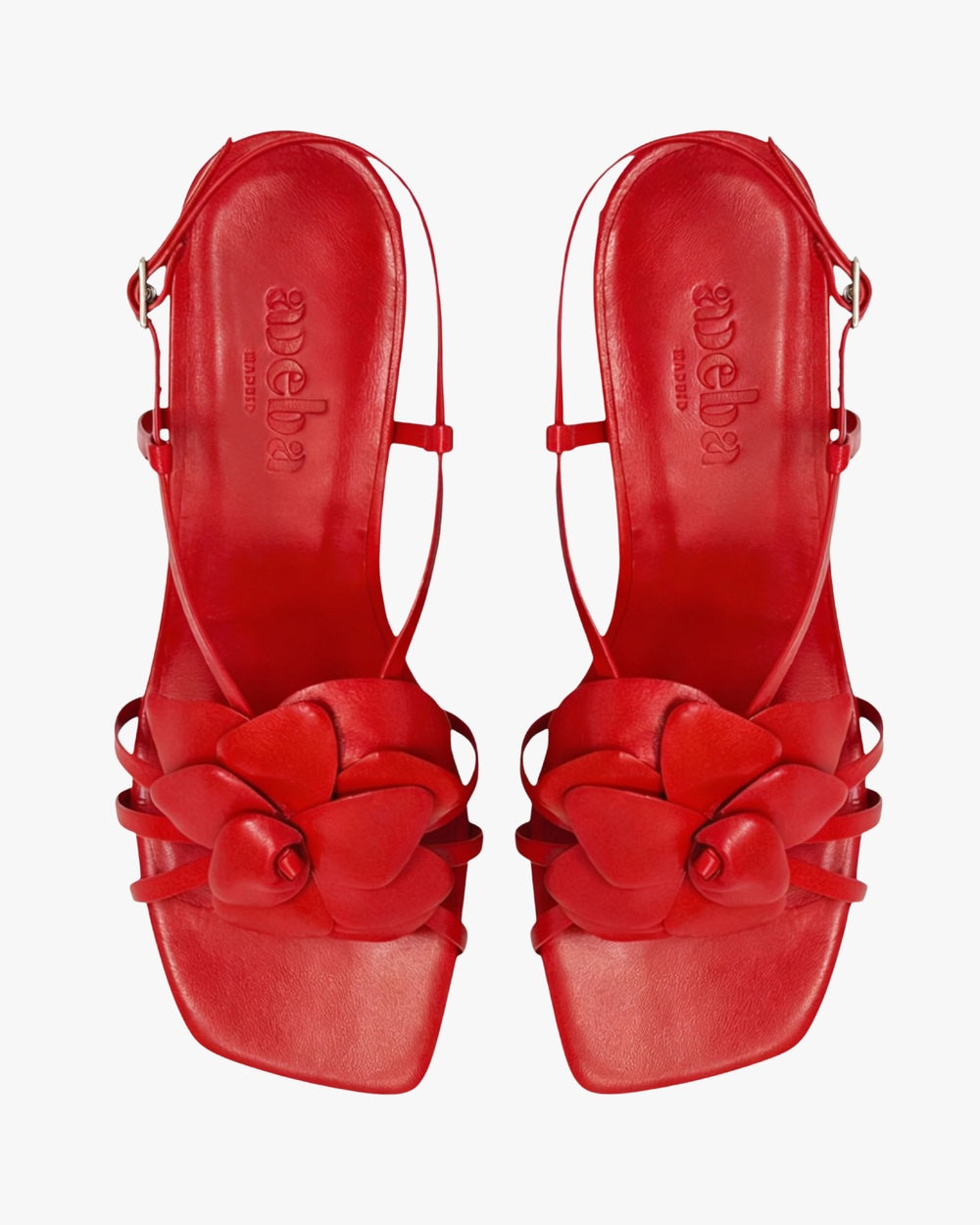 Flower red sandals