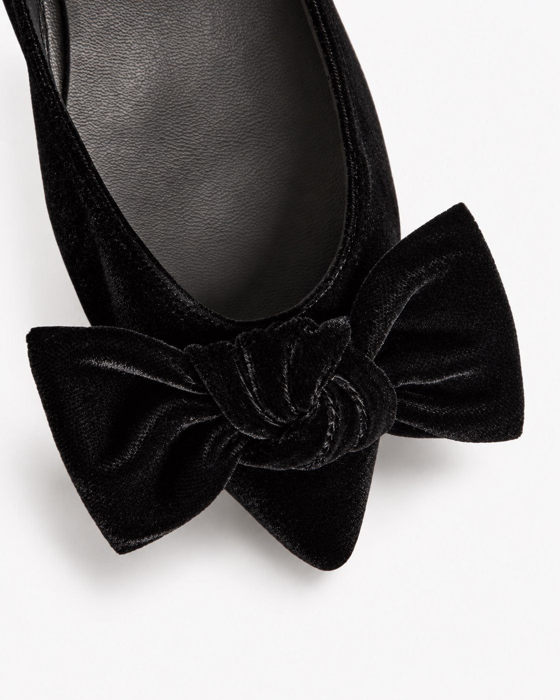 Bailarinas Lulu Black de terciopelo para mujer