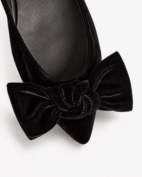 Bailarinas Lulu Black de terciopelo para mujer
