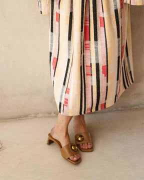 Sandalias Matilda camel, vista frontal